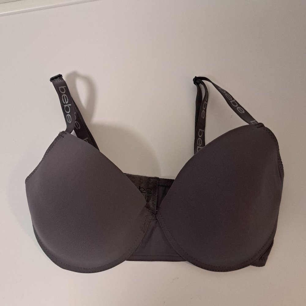 Bebe Gentle Lift Underwire Grey Bra NWOT 36D